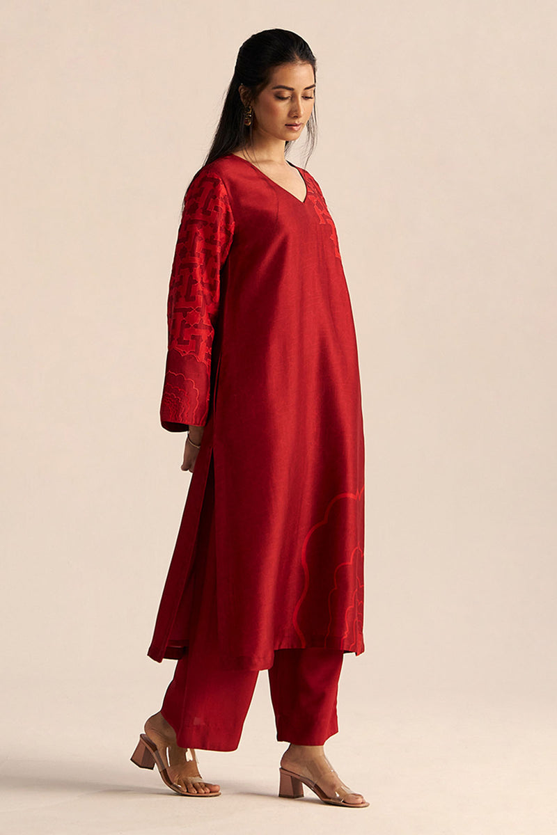 Chilli Pepper Silk Co-ord Set