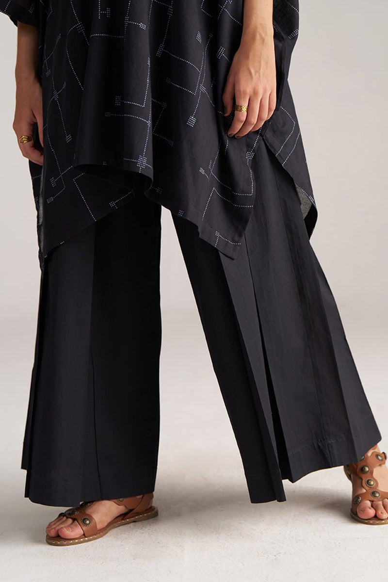 Black Mul-Mul Kaftaan Co-ord Set