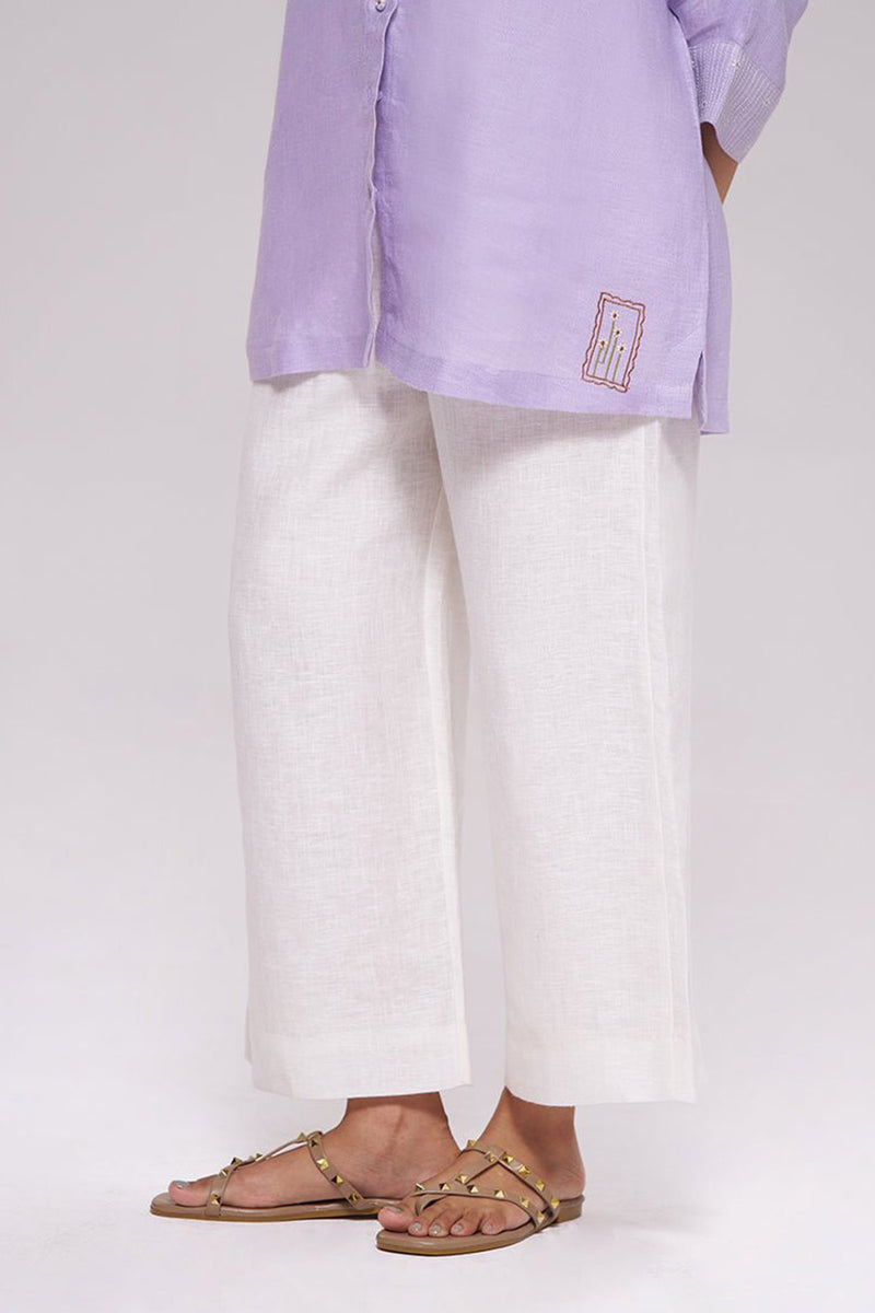 Pastel Lilac Pure Linen Shirt