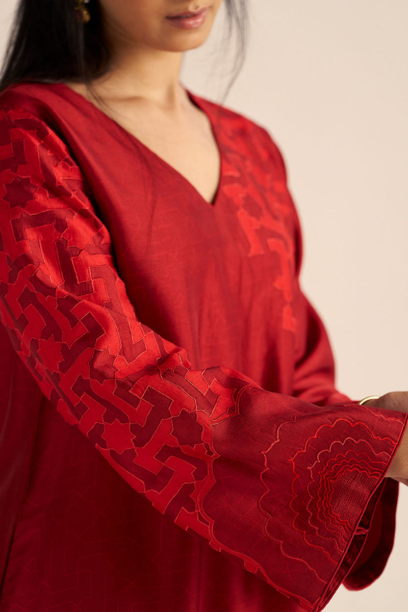 Chilli Pepper Silk Co-ord Set