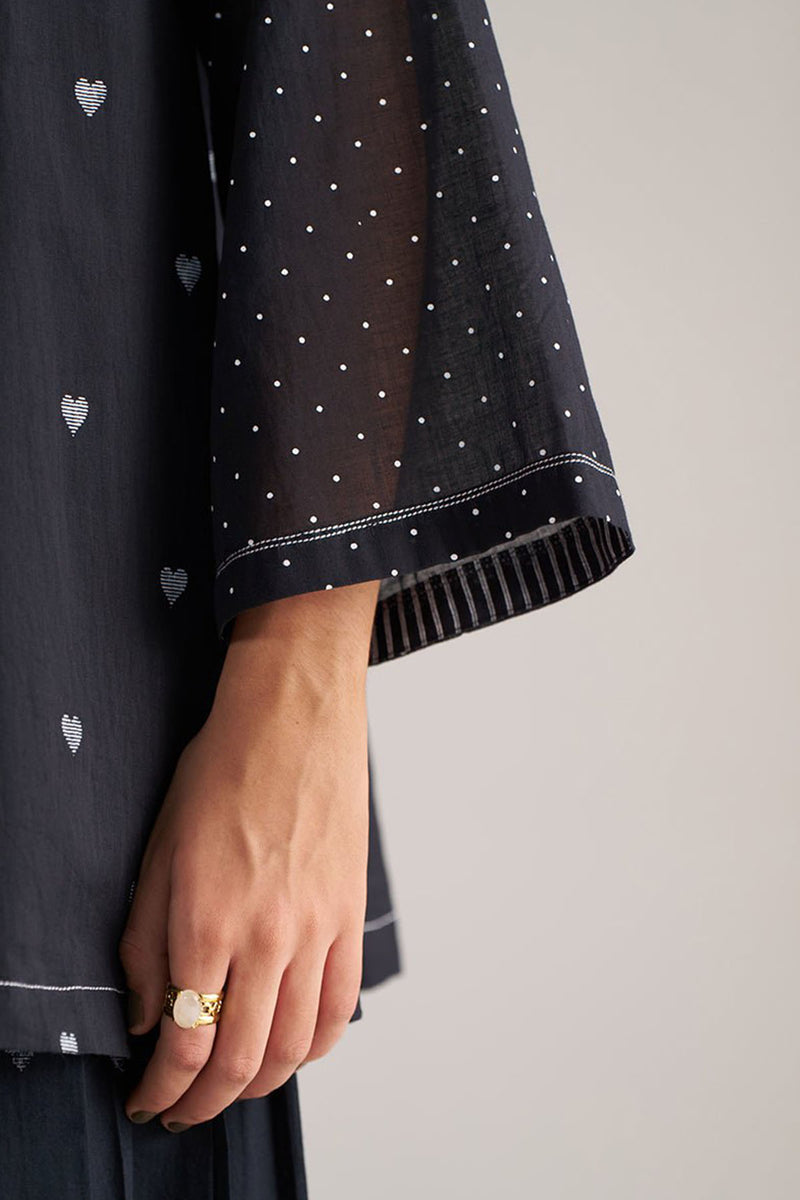 Black and White Mul-Mul Co-ord Set
