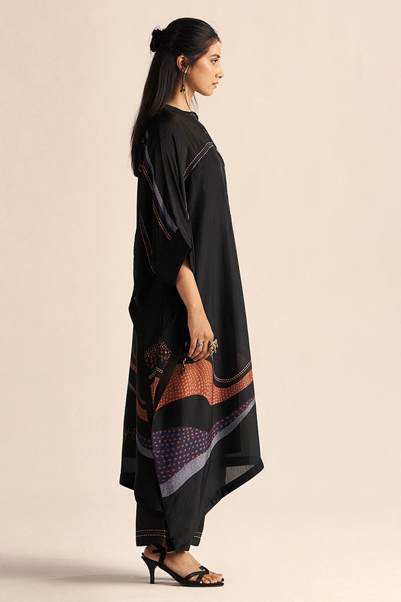 Black Silk Co-ord Set