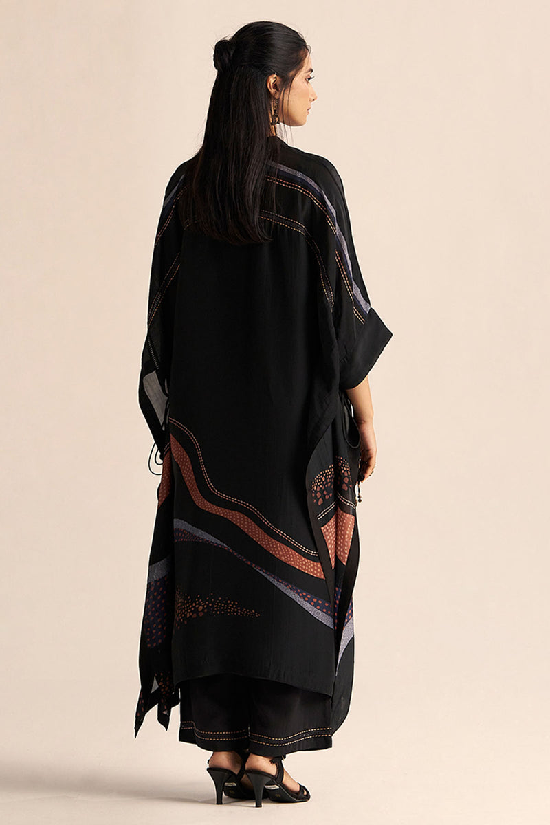 Black Silk Co-ord Set