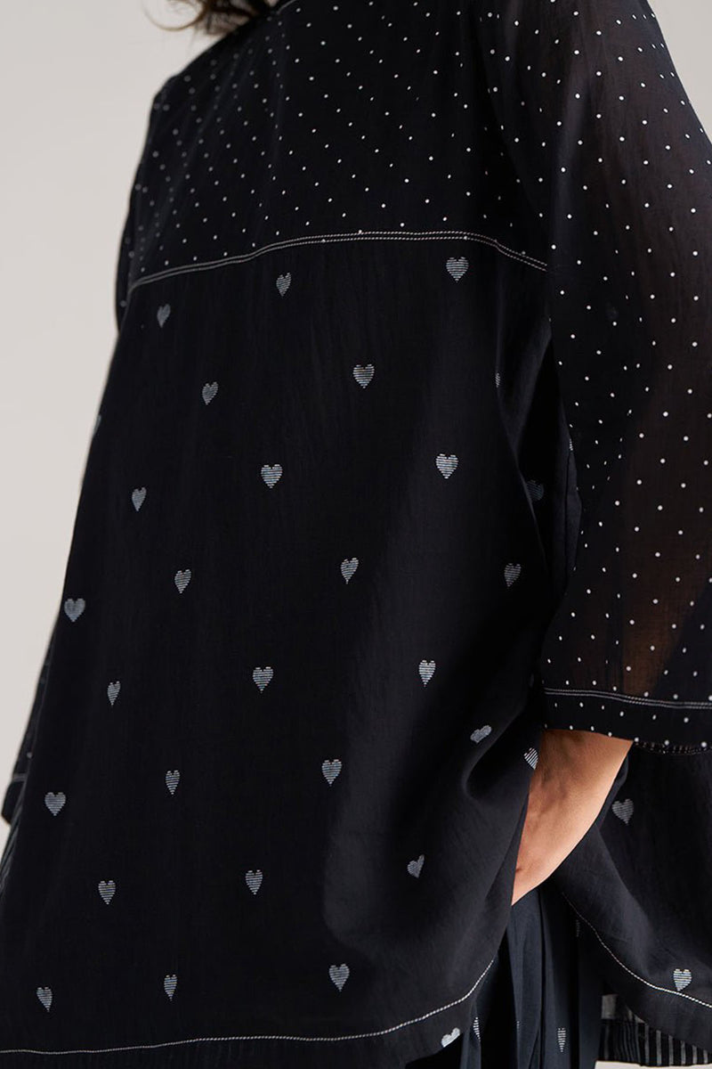 Black and White Mul-Mul Co-ord Set