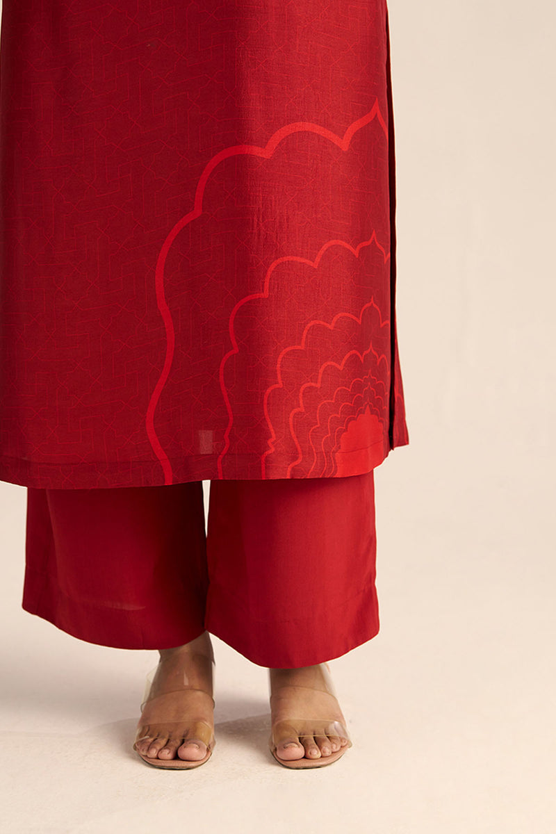 Chilli Pepper Silk Co-ord Set