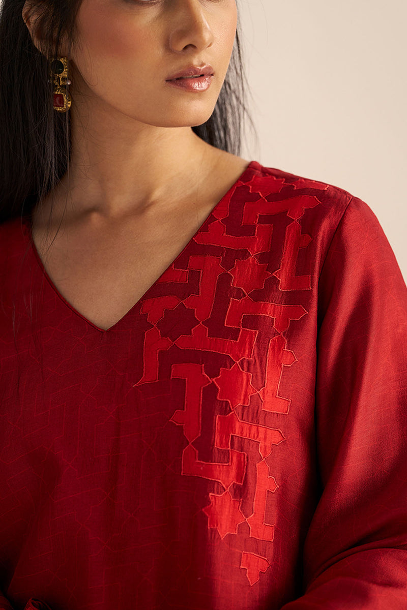 Chilli Pepper Silk Co-ord Set
