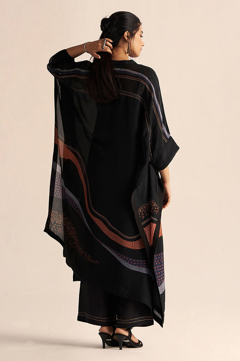 Black Silk Co-ord Set