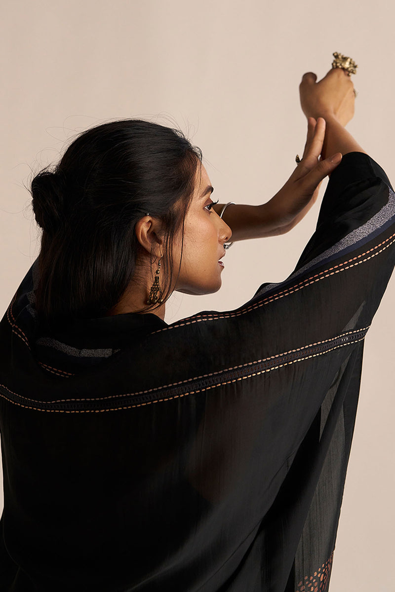 Black Silk Co-ord Set