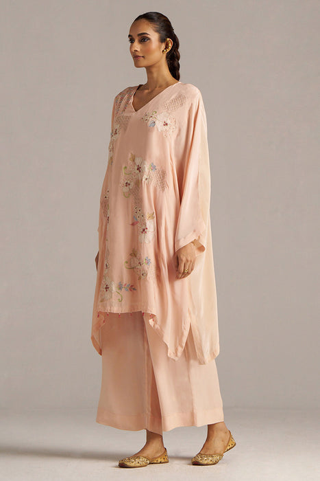 Scallop Shell Crepe Silk Co-ord Set