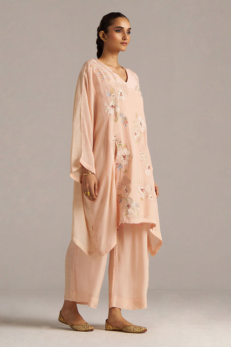 Scallop Shell Crepe Silk Co-ord Set