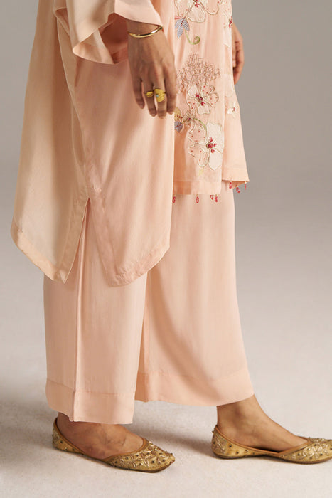 Scallop Shell Crepe Silk Co-ord Set