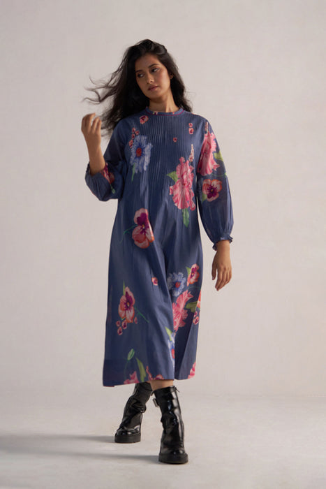 Nightshadow Blue Mul Cotton Co-ord Set