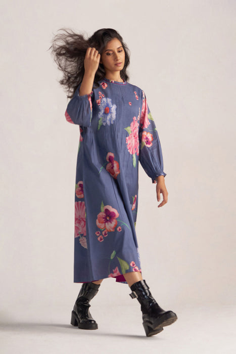 Nightshadow Blue Mul Cotton Co-ord Set