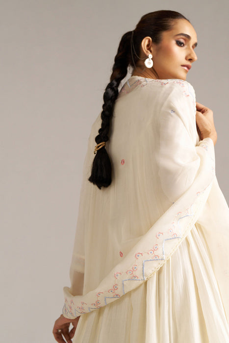 Ivory Bemberg Silk Festive Kurta Set