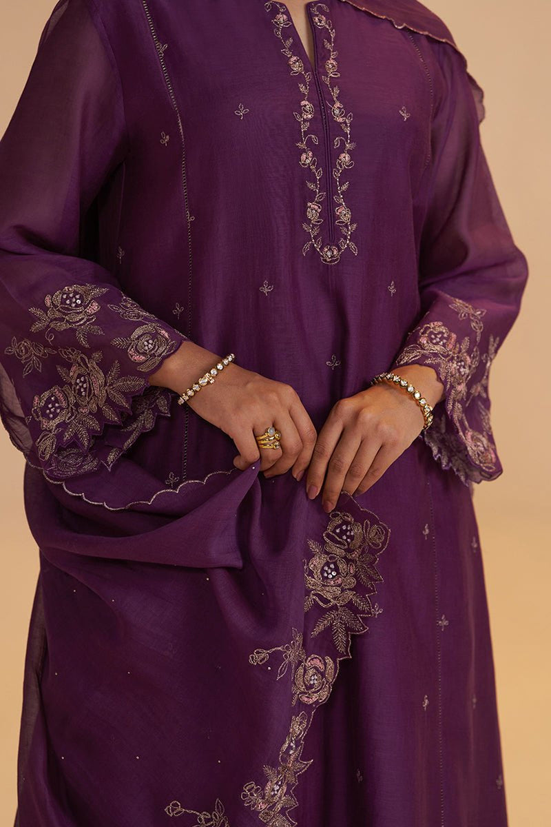Purple Festive Kurta Set