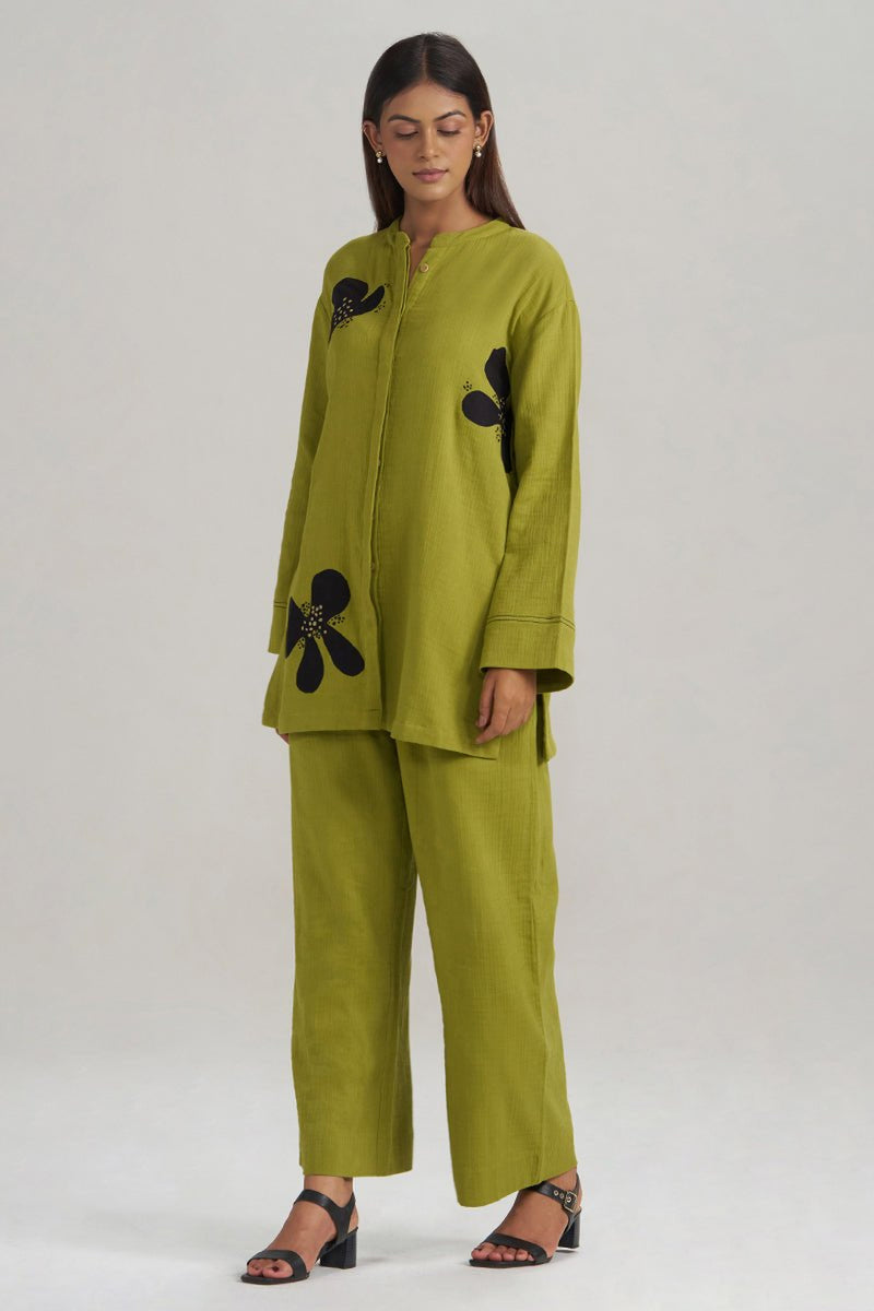 Lime Green Botanical Co-ord Set