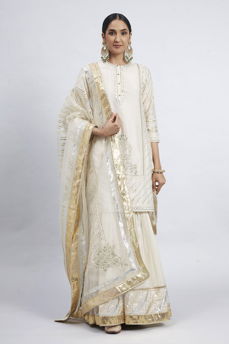 Eliza-Short Kurta with Garara and Odhni