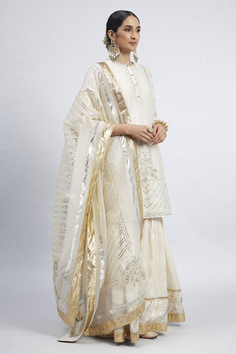 Eliza-Short Kurta with Garara and Odhni