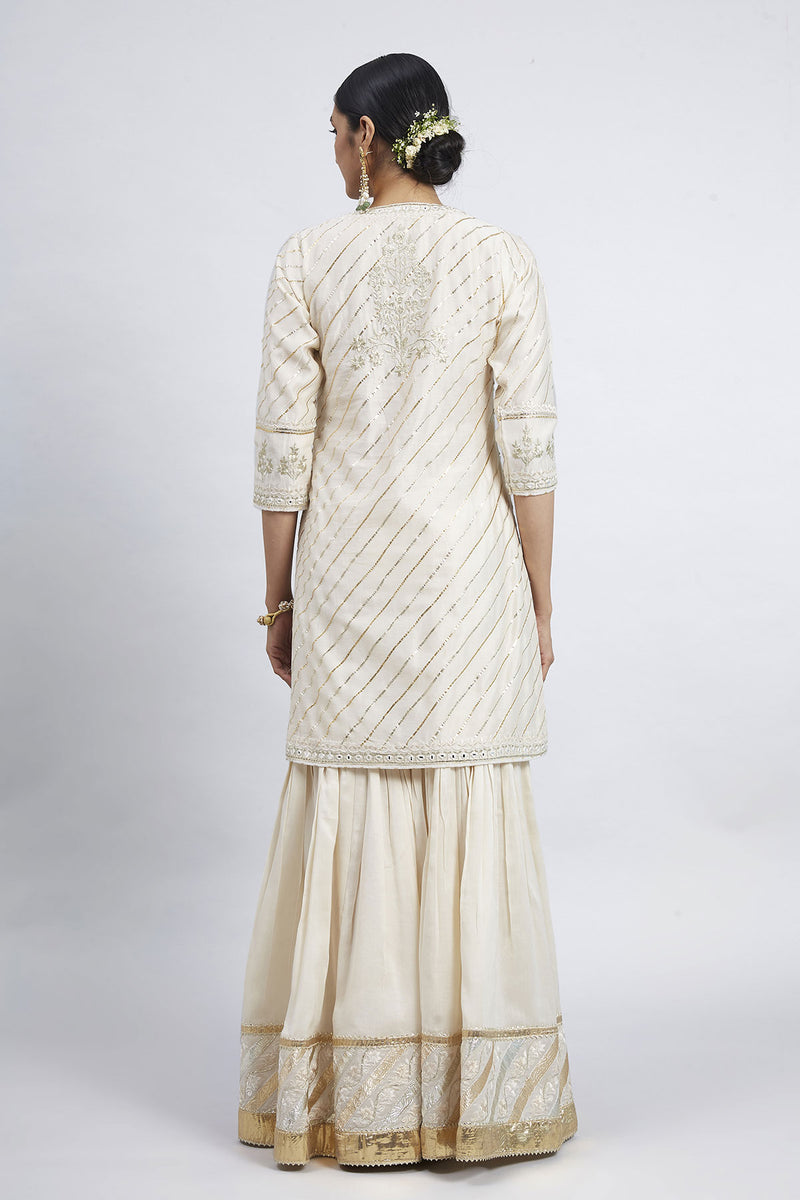 Eliza-Short Kurta with Garara and Odhni