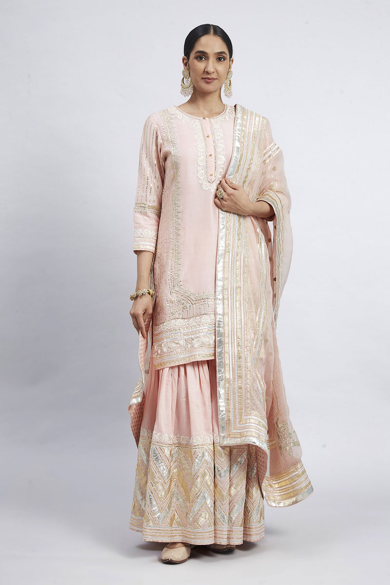 Erina- Short Kurta with Garara and Odhni