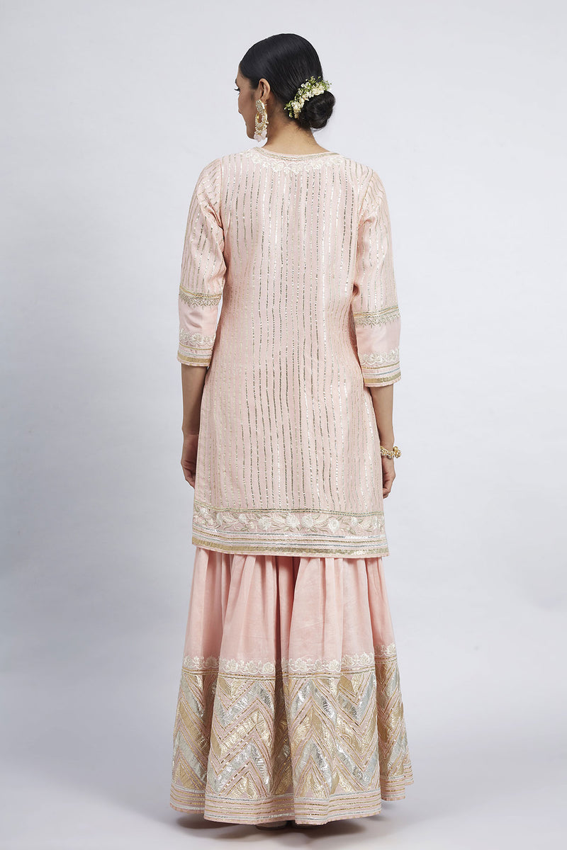 Erina- Short Kurta with Garara and Odhni