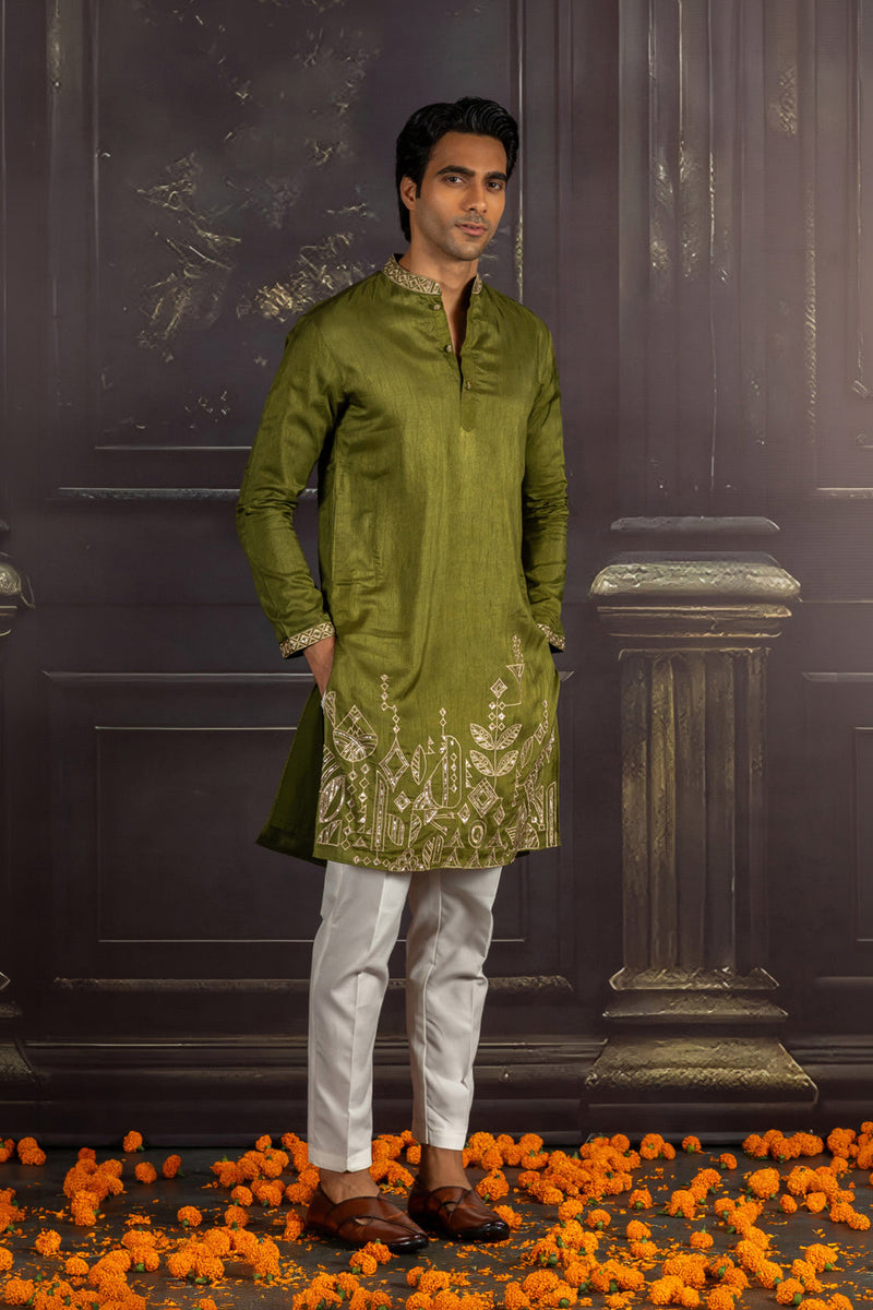 Sage Whisper Kurta