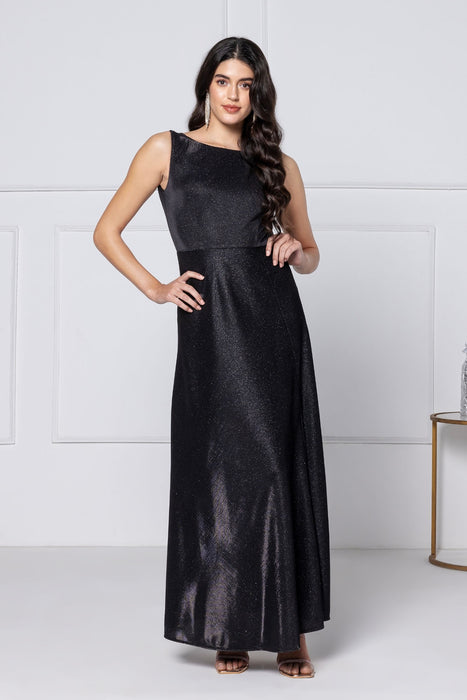 Noir Glitz Graceful Maxi Dress