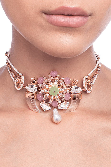 GRAINE DE MELON SCUPLTE CHOKER 