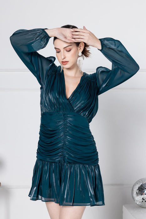 Dark Emerald Mini Dress