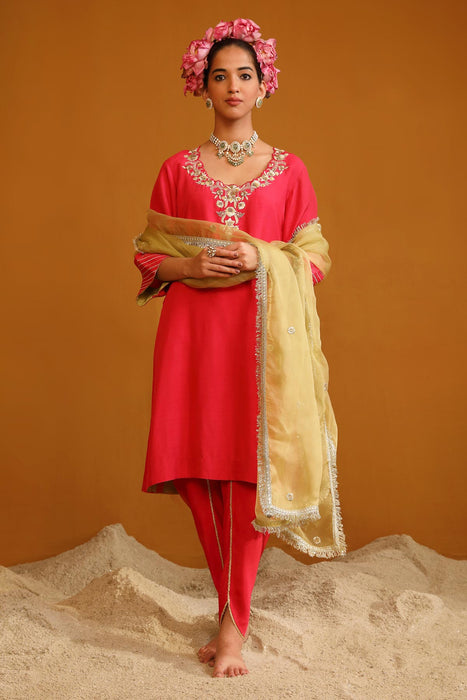 Shabana Dhoti Set - Pink