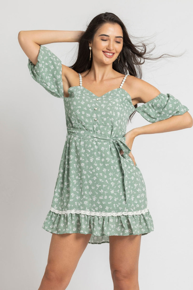 Tranquil Garden Mini Dress