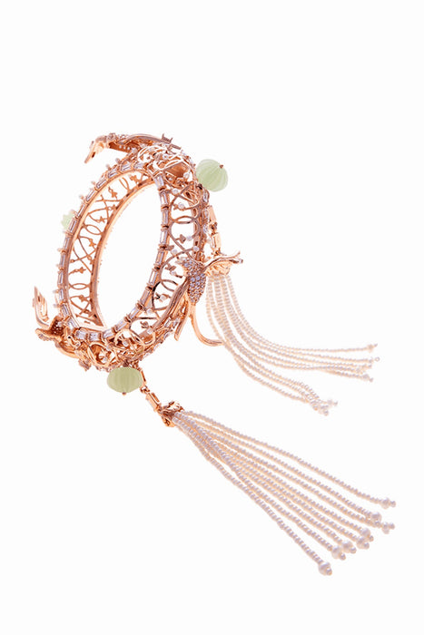 EDEN’S ARBOUR PEARL TASSEL BRACELET