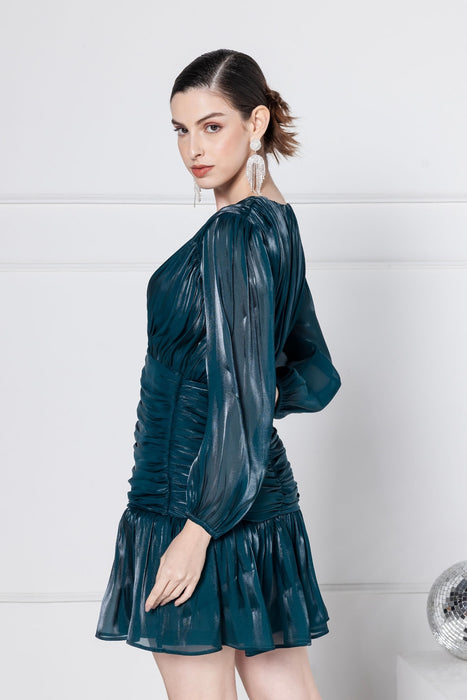 Dark Emerald Mini Dress