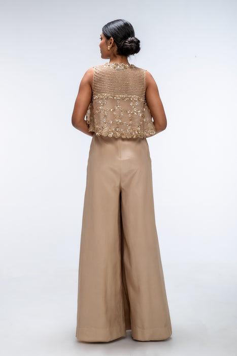 Golden Mirage Radiance Cape jumpsuit