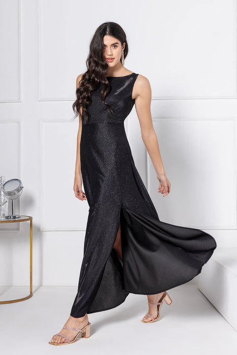 Noir Glitz Graceful Maxi Dress