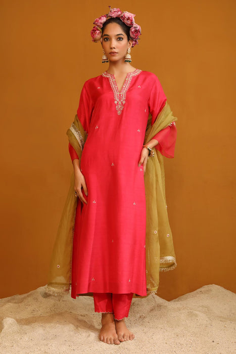 Shehnaz Kurta Set - Pink