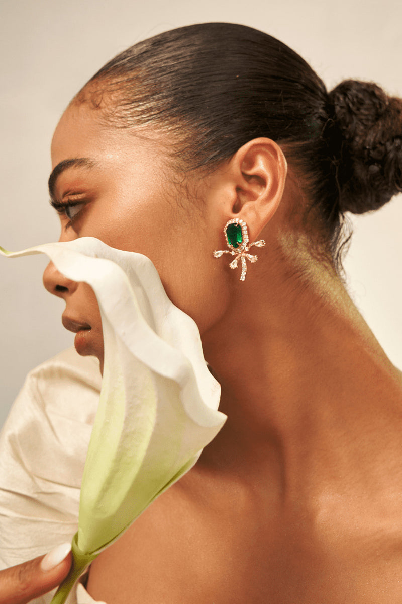FENA MINI STUD EARRINGS IN VINTAGE ROSE