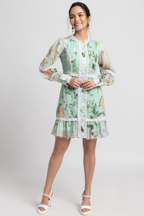 Aurora Garden Mini Dress