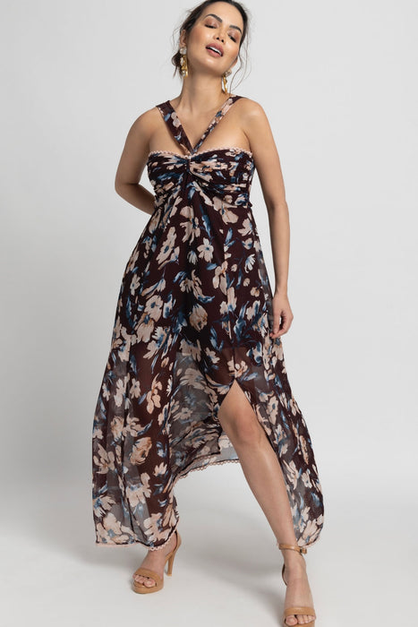 Russet Bloom Maxi Dress