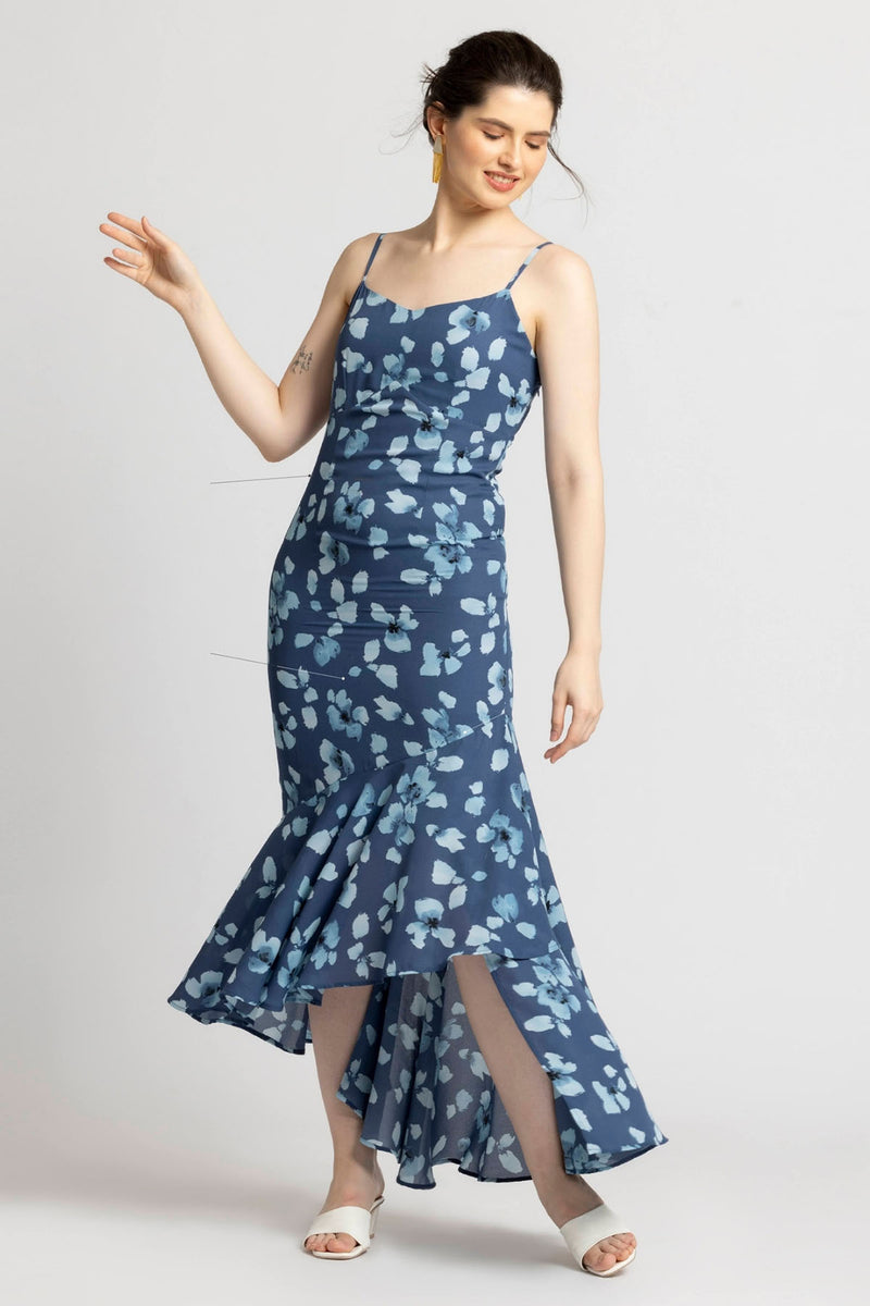 Floral Waterfall Maxi Dress