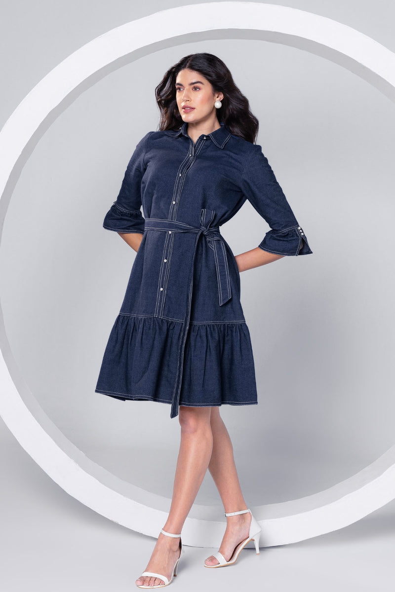 Denim Grace Mini Dress