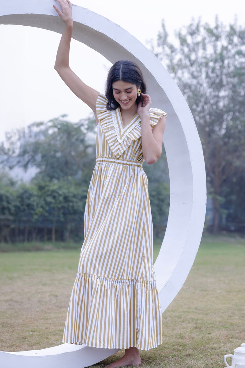 Riviera Elegance Maxi Dress