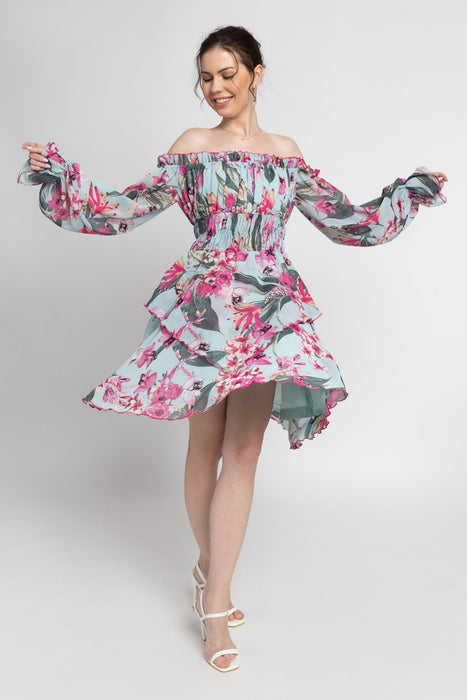 Seafoam Blue Midi Dress