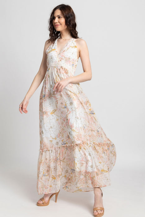 Creamsicle Surplice Maxi Dress