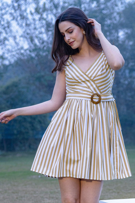 Riviera Elegance Chic Mini Dress