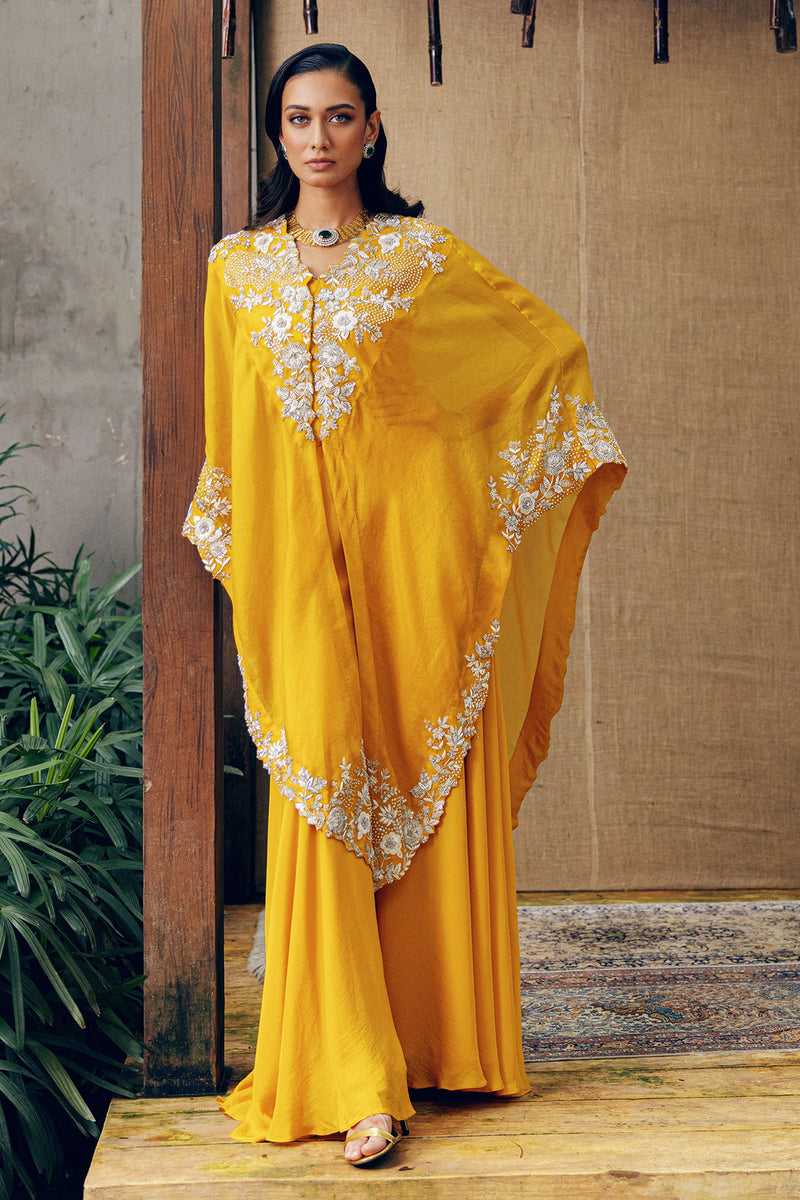SIGNTURE ASYMETRICAL KAFTAN WITH PANTS