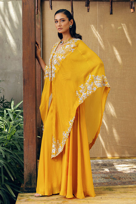 SIGNTURE ASYMETRICAL KAFTAN WITH PANTS