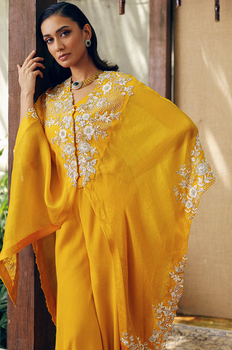 SIGNTURE ASYMETRICAL KAFTAN WITH PANTS