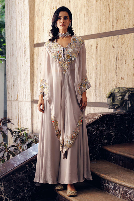 SIGNATURE ASYMETRICAL KAFTAN WITH PANTS