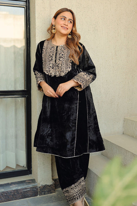 Nisreen - Short Kalidaar Chauga with Salwar